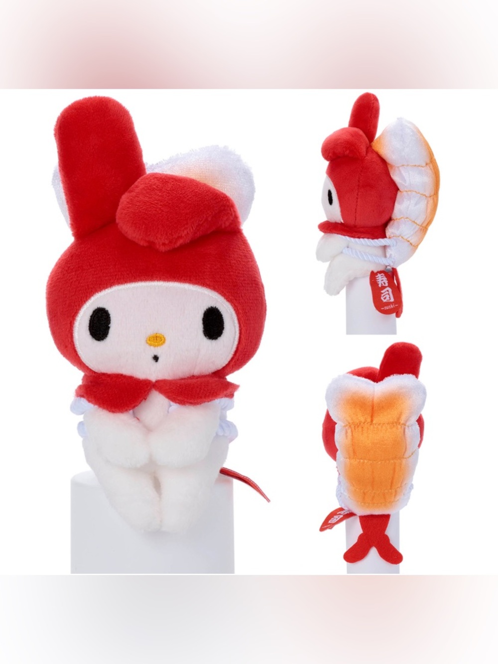 BNWT Japan Takara Tomy Arts Sanrio Chokkori-san Shrimp Sushi My Melody Plush